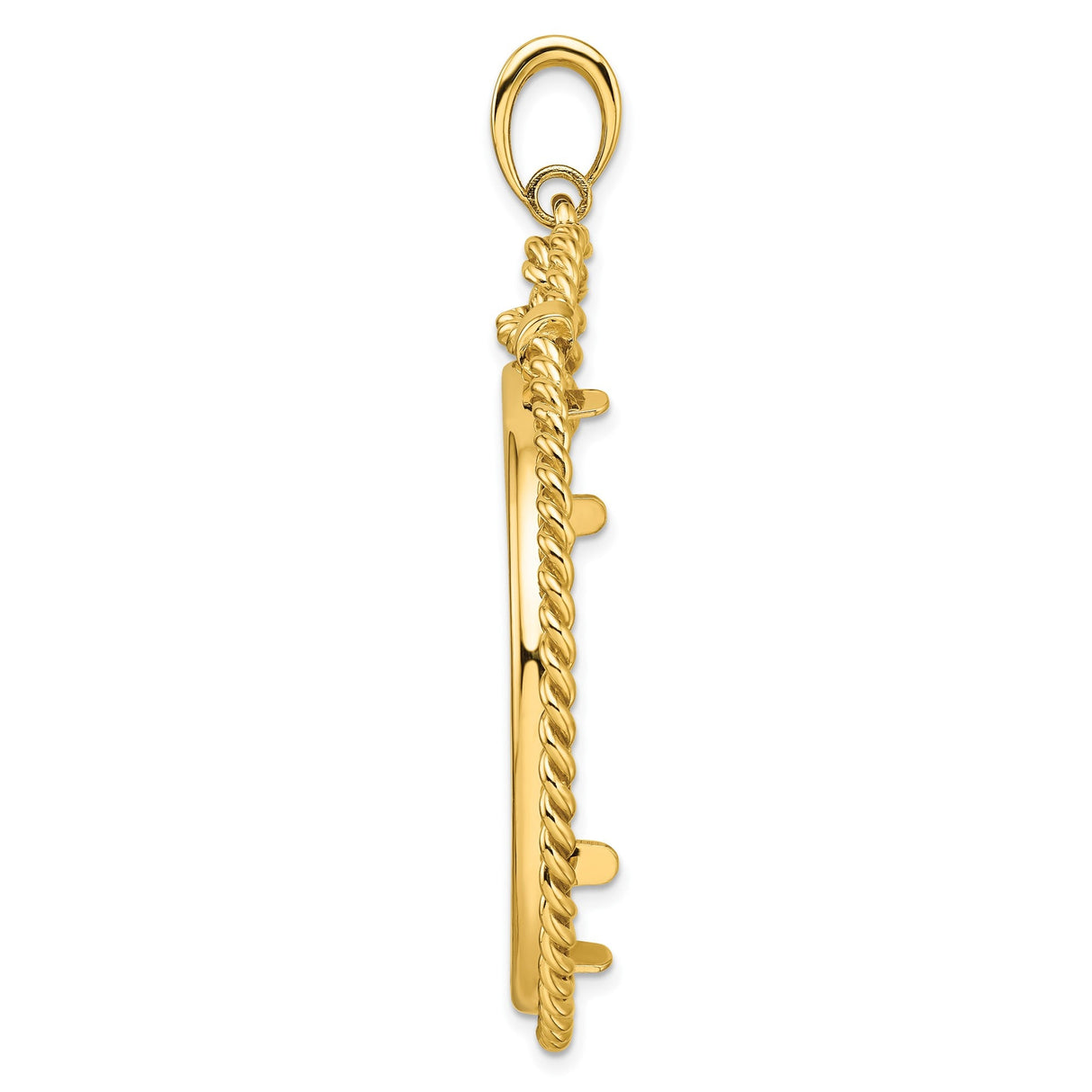 34 mm 14k Yellow Gold coin bezel for 34.2 mm Coin — alternate view
