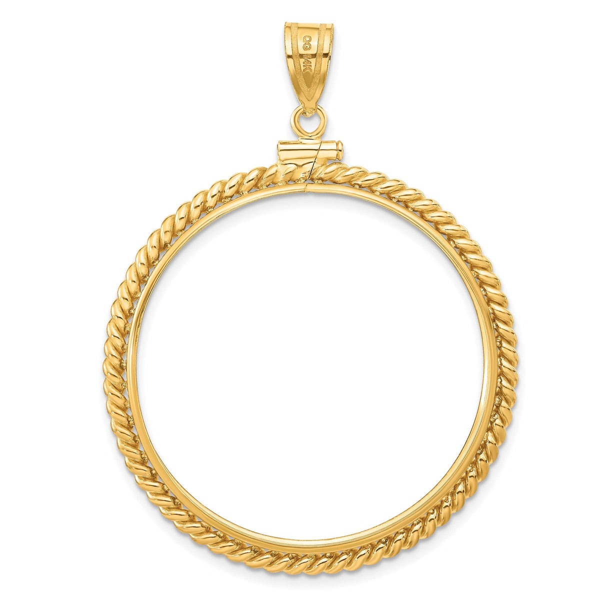 34 mm 14k Yellow Gold coin bezel for 34.2 mm Coin — additional image