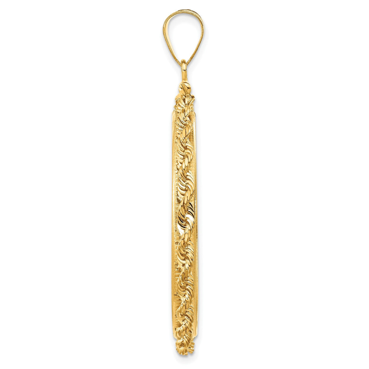 34 mm 14k Yellow Gold coin bezel for 34.2 mm Coin — alternate view