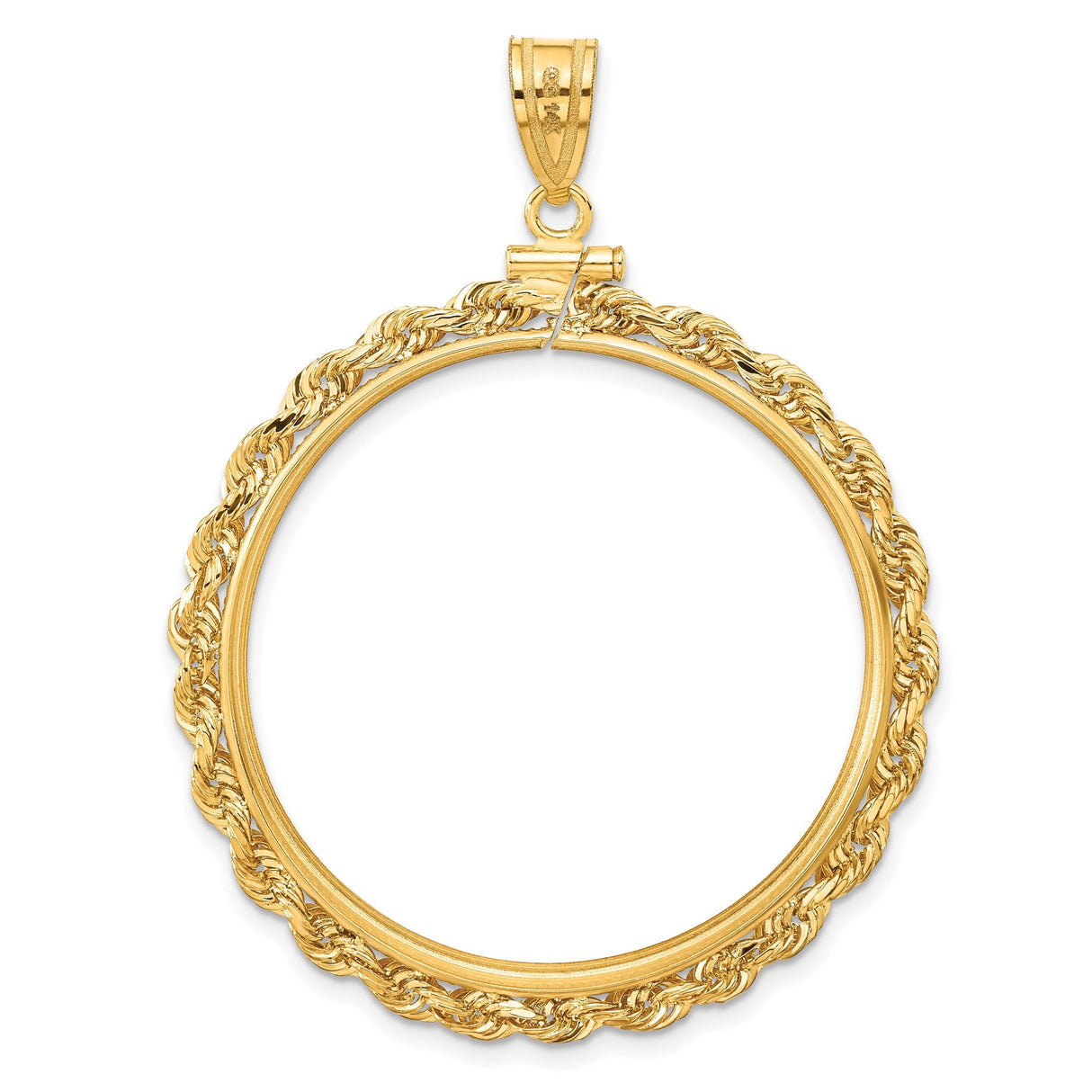 34 mm 14k Yellow Gold coin bezel for 34.2 mm Coin — additional image