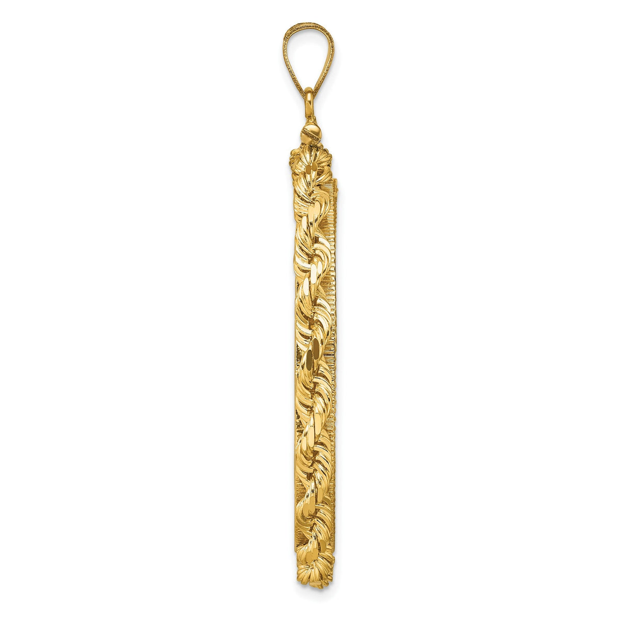 34 mm 14k Yellow Gold coin bezel for 34.2 mm Coin — alternate view