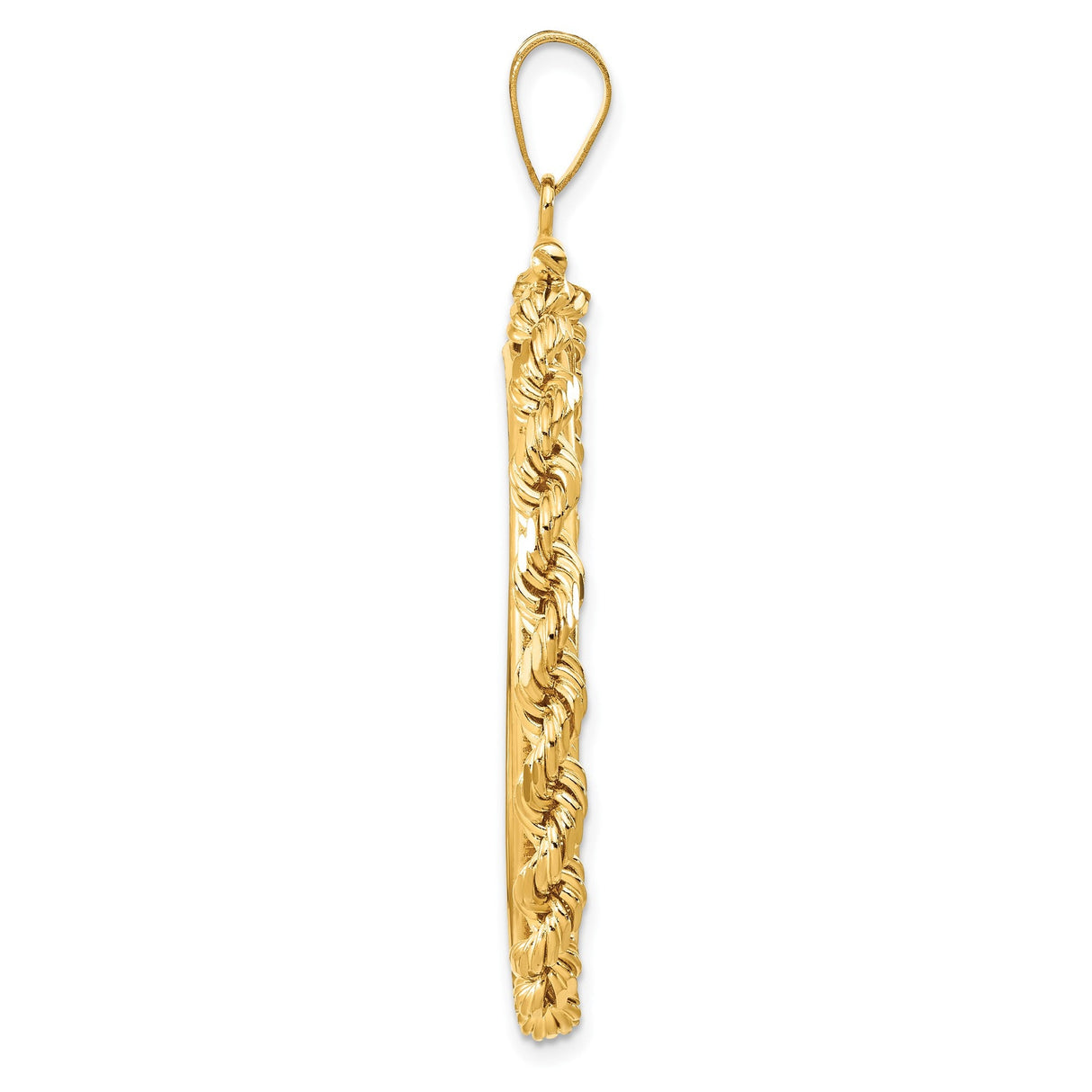 34 mm 14k Yellow Gold coin bezel for 34.2 mm Coin — alternate view