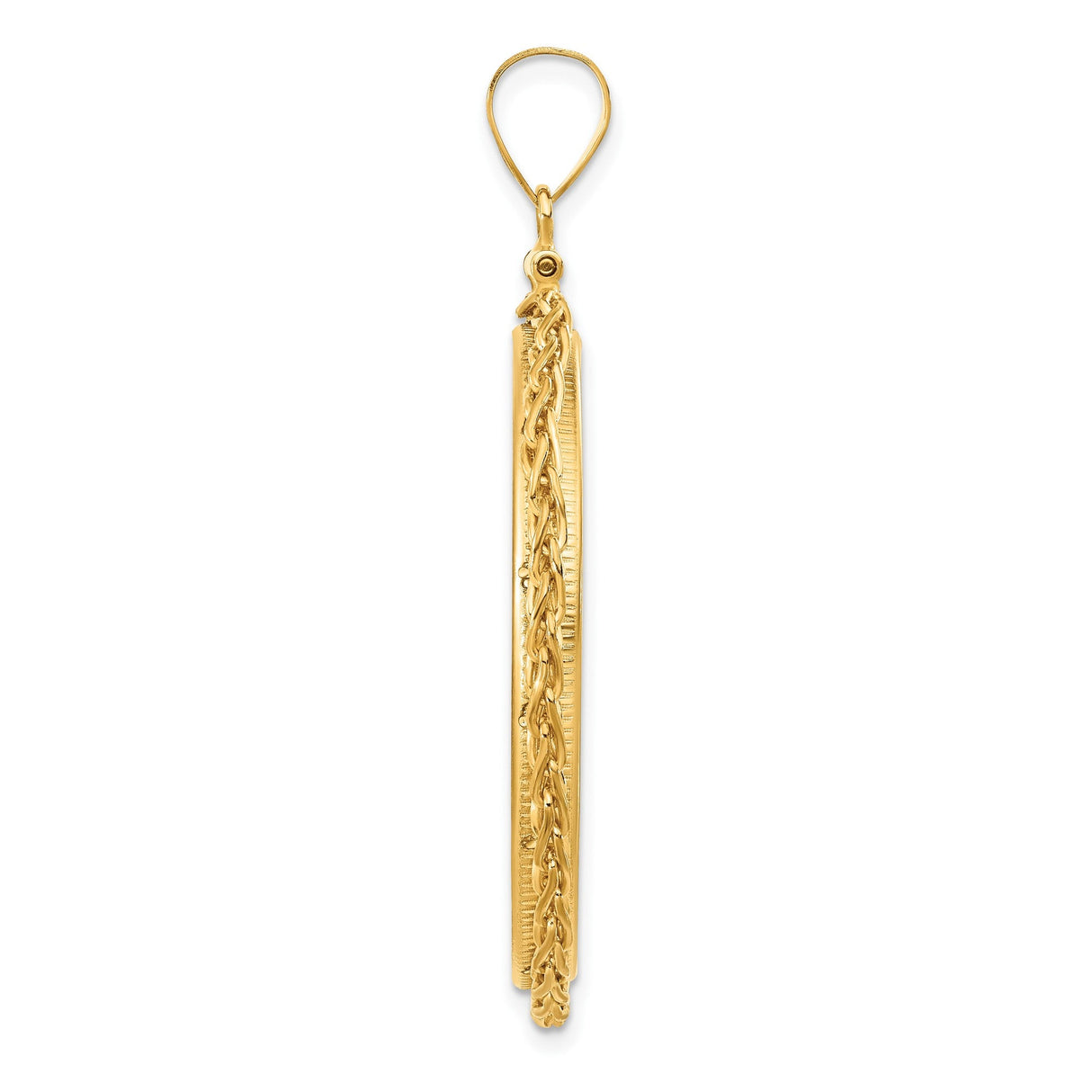 34 mm 14k Yellow Gold coin bezel for 34.2 mm Coin — alternate view