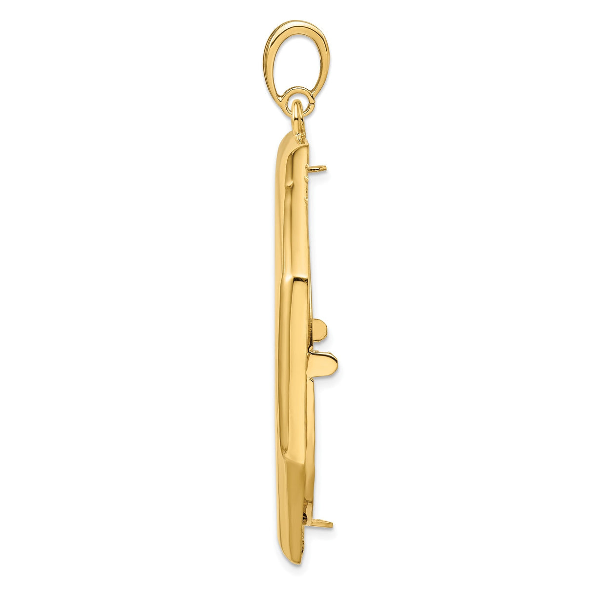 37 mm 14k Yellow Gold coin bezel for 37 mm Coin — alternate view