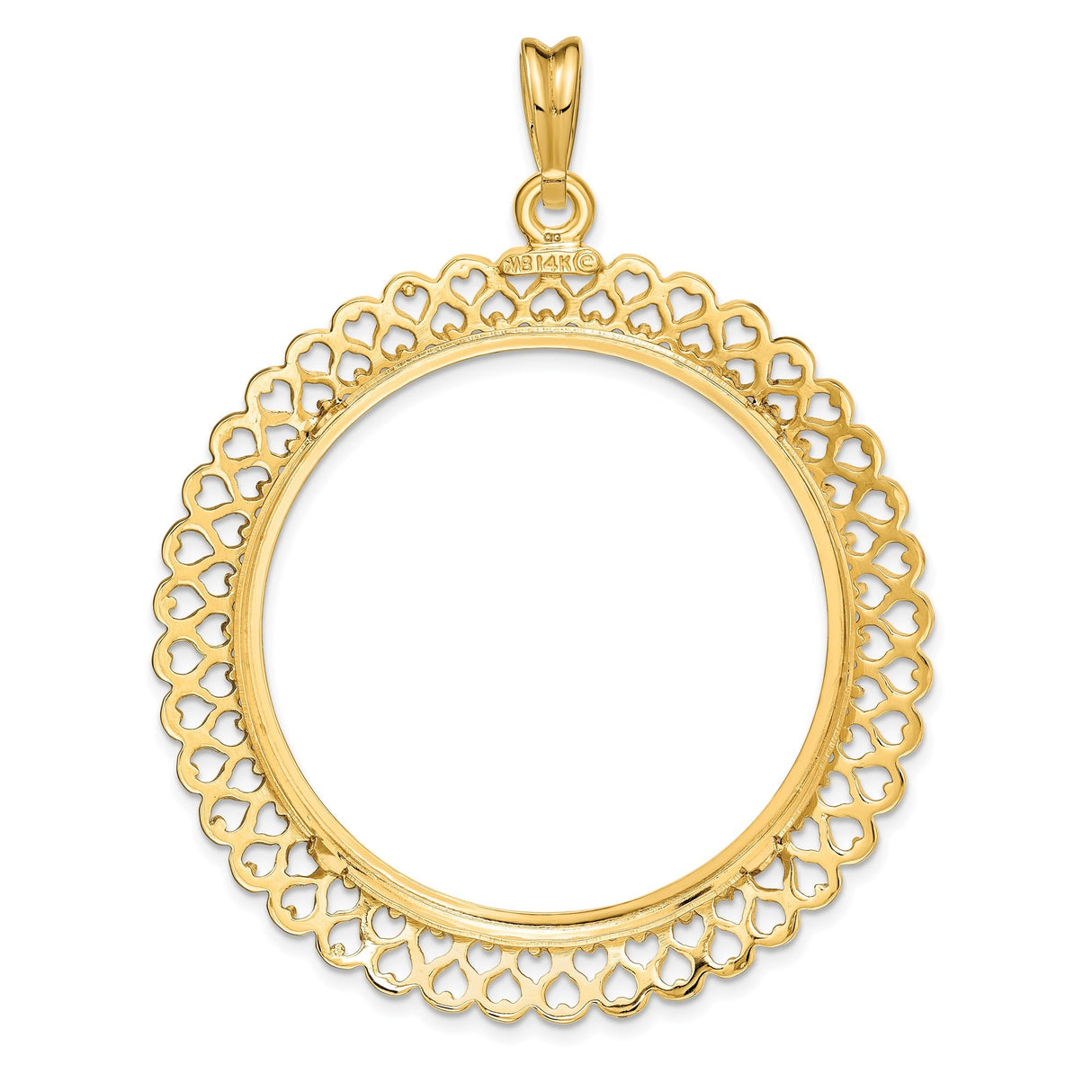 37 mm 14k Yellow Gold coin bezel for 37 mm Coin — additional image