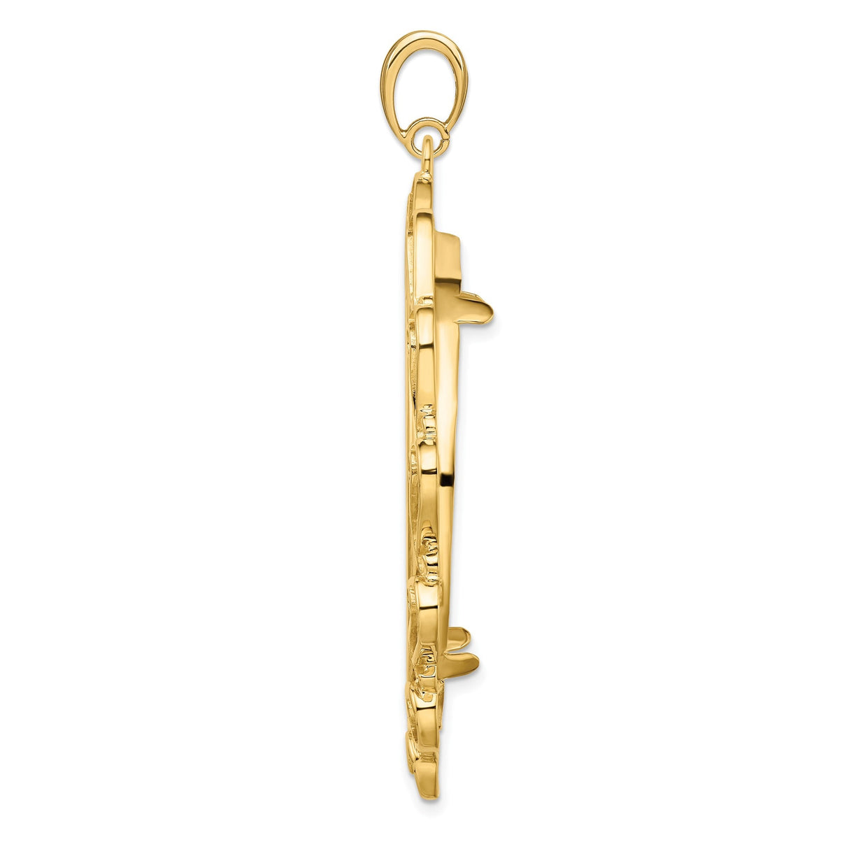 37 mm 14k Yellow Gold coin bezel for 37 mm Coin — alternate view