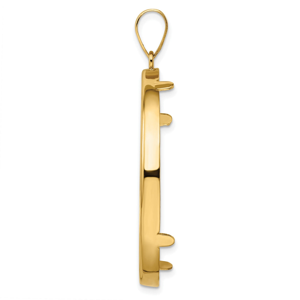 37 mm 14k Yellow Gold coin bezel for 37 mm Coin — alternate view