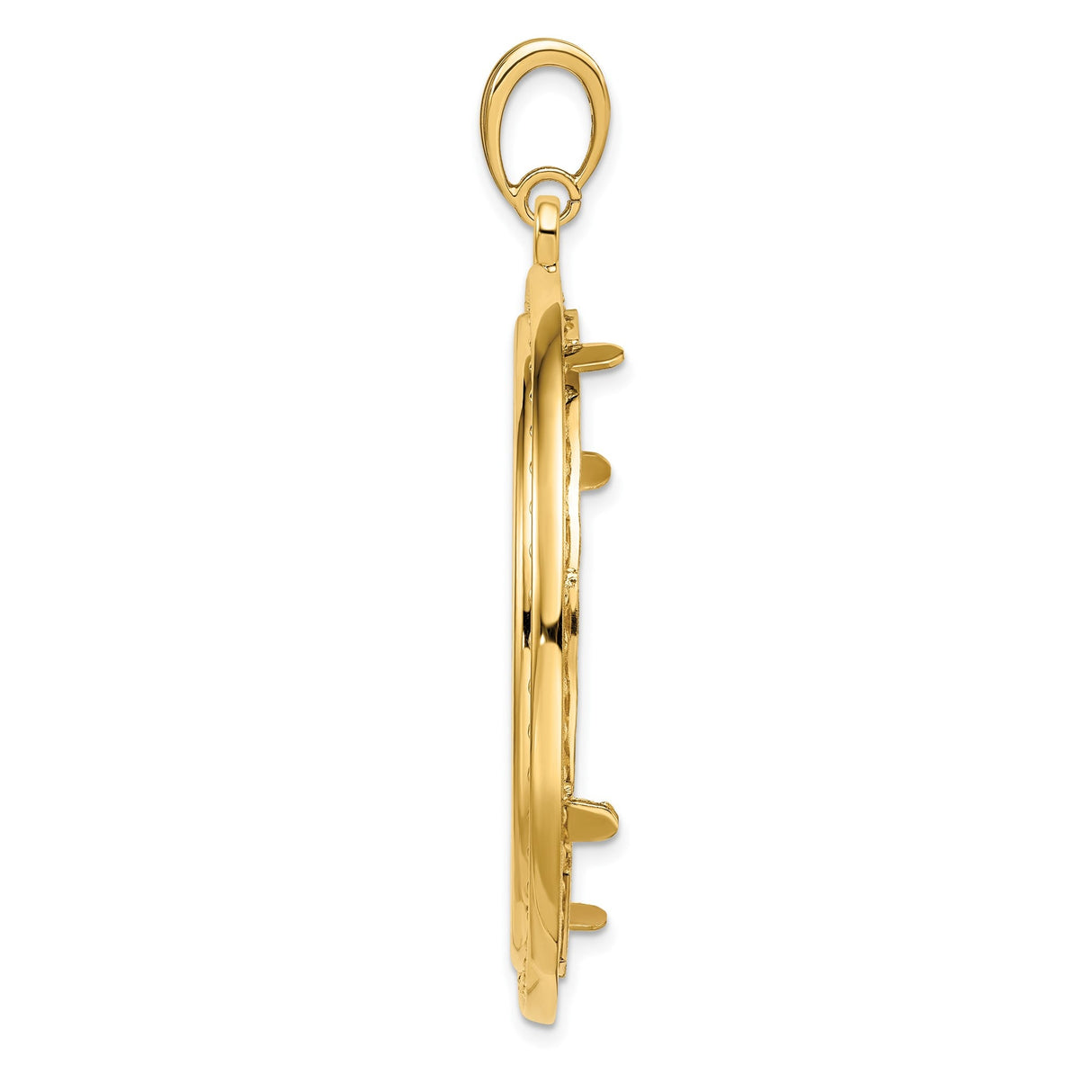 37 mm 14k Yellow Gold coin bezel for 37 mm Coin — alternate view