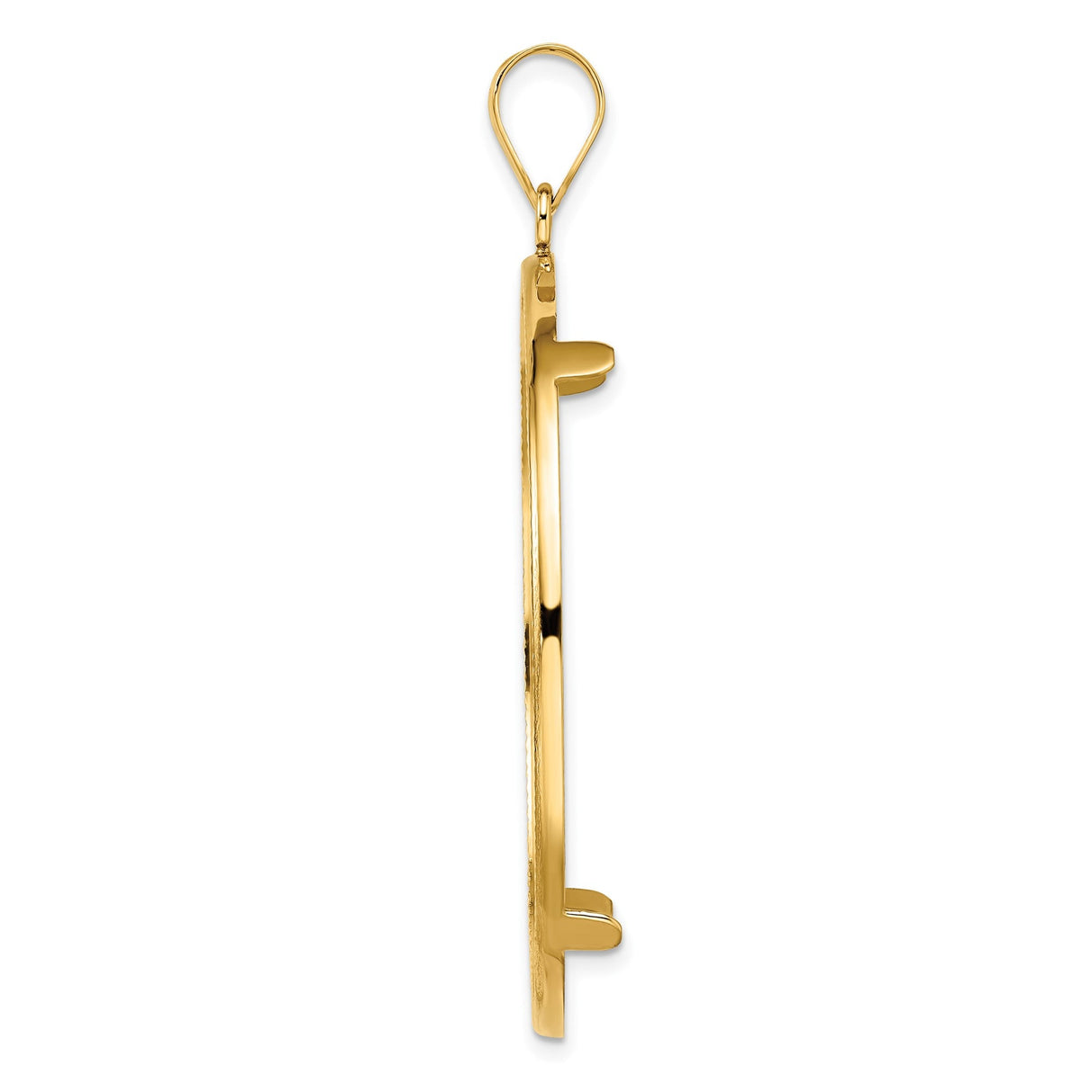 38 mm 14k Yellow Gold coin bezel for 38.1 mm Coin — alternate view