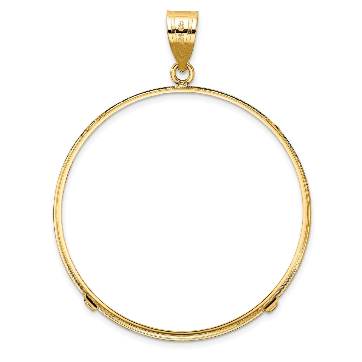 38 mm 14k Yellow Gold coin bezel for 38.1 mm Coin — additional image