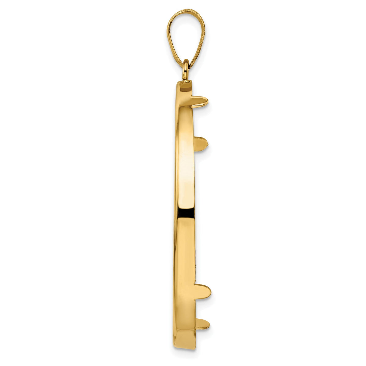 38 mm 14k Yellow Gold coin bezel for 38.1 mm Coin — alternate view
