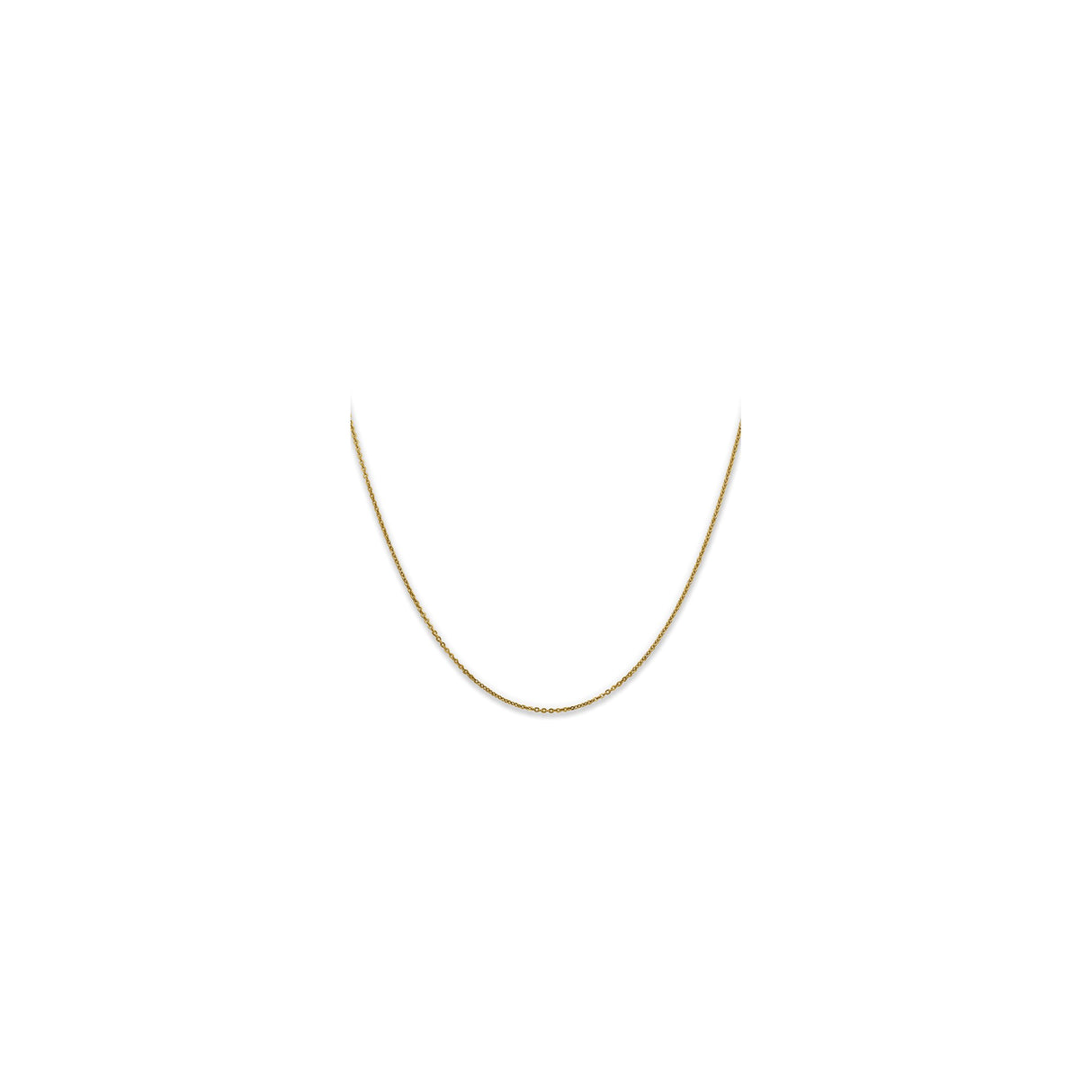 10K Yellow Gold 1.1 mm Polished Chain Necklace
