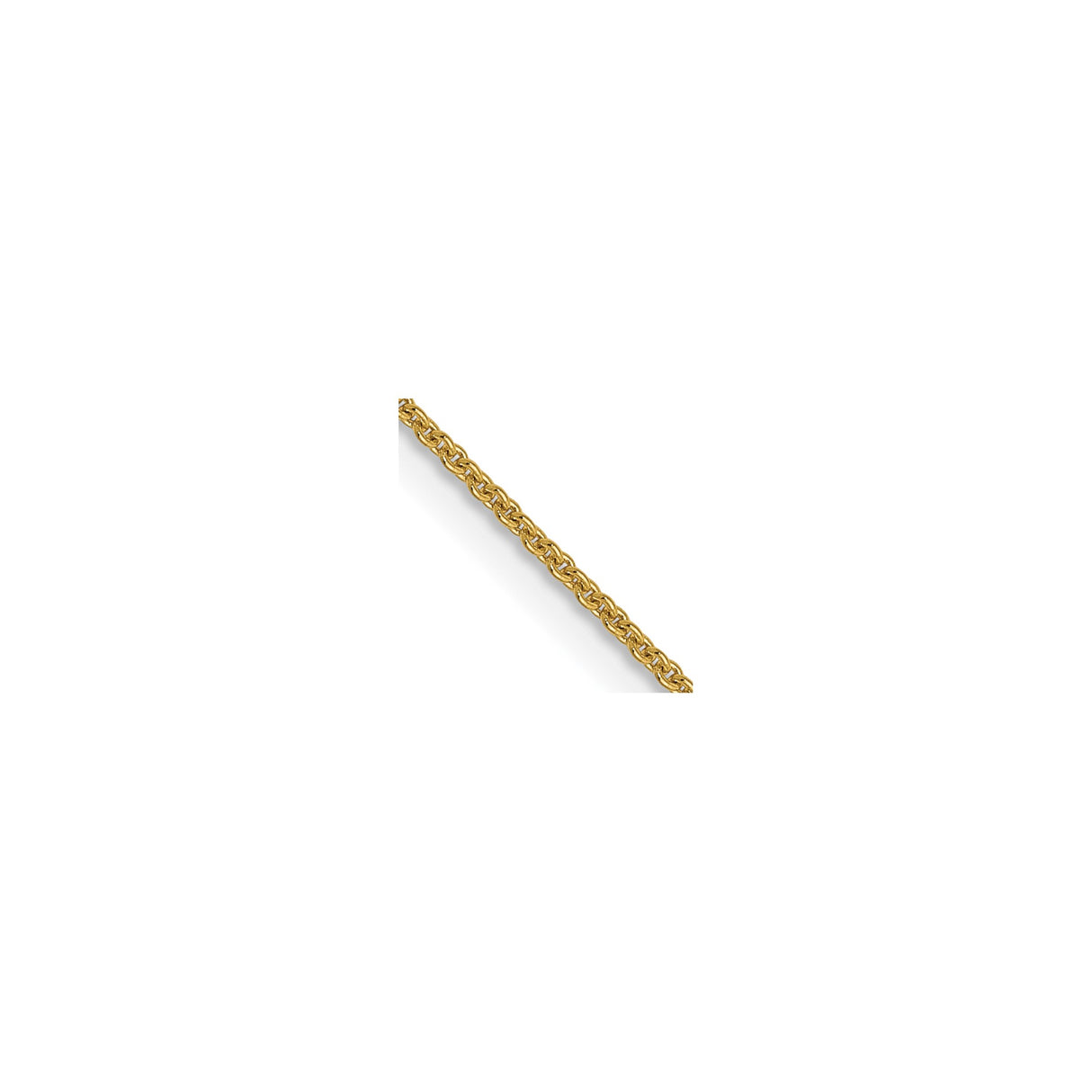 14K Yellow Gold 0.9 mm Polished Chain Necklace detail view