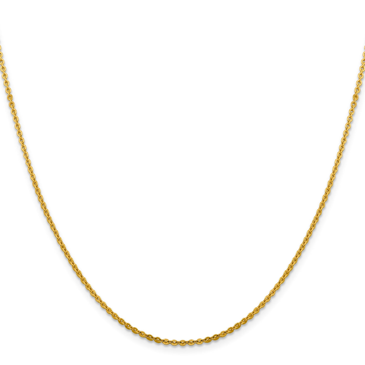 14K Yellow Gold 1.95 mm Polished Chain Necklace