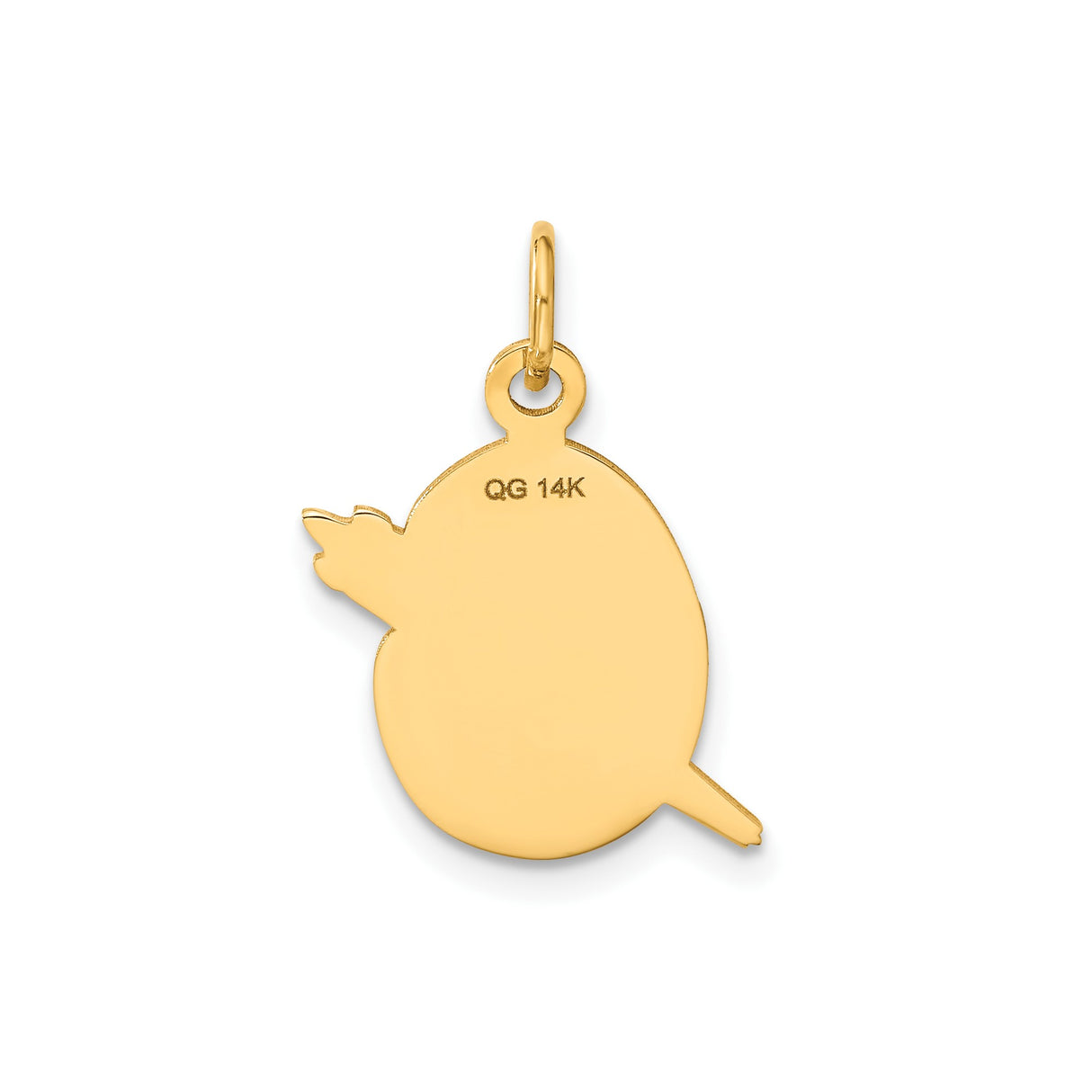 14k Yellow Gold Artist Palette Pendant with Colorful Enamel and Miniature Brushes