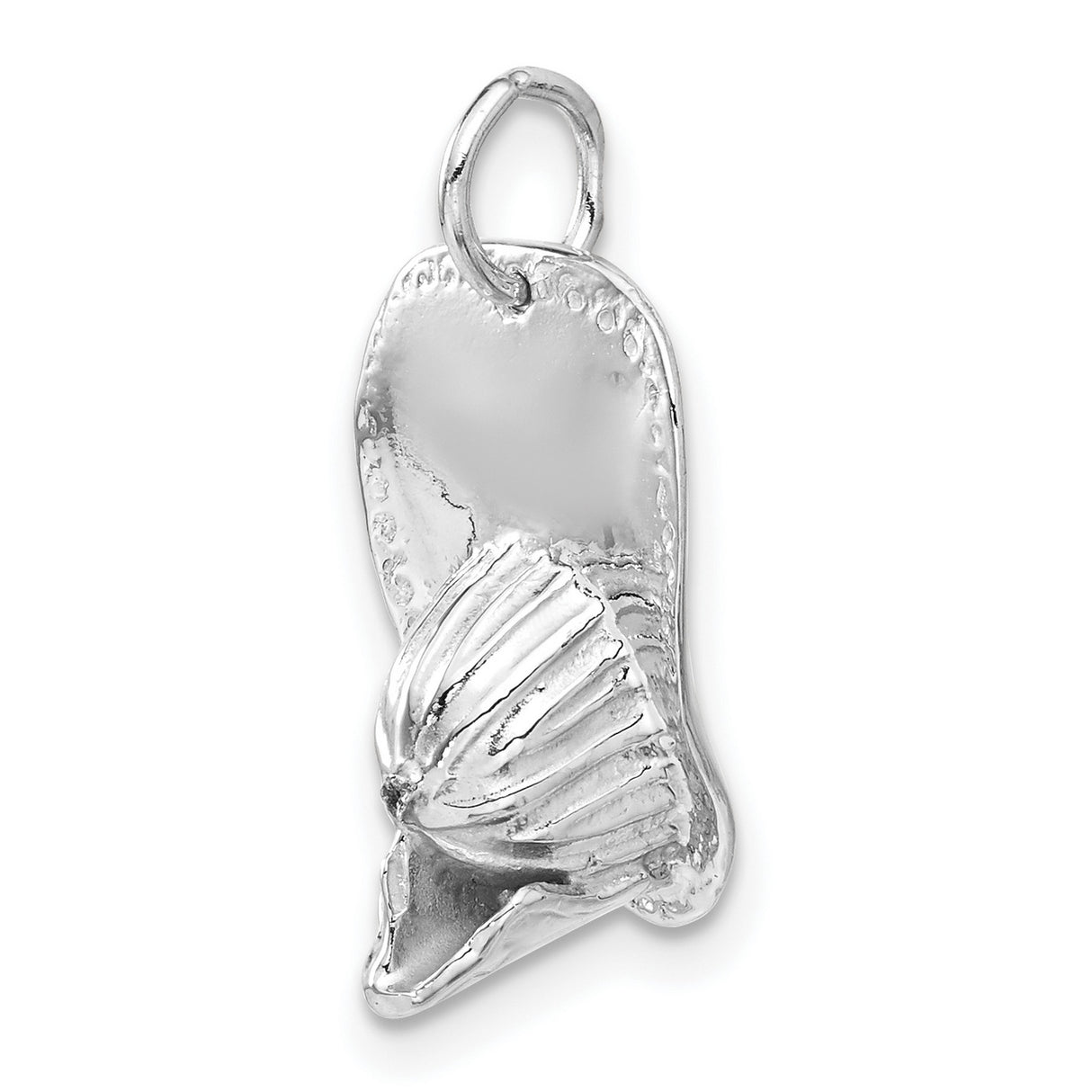 14k White Gold Boxing Glove Pendant, Symbol of Strength and Athletic Discipline for Men