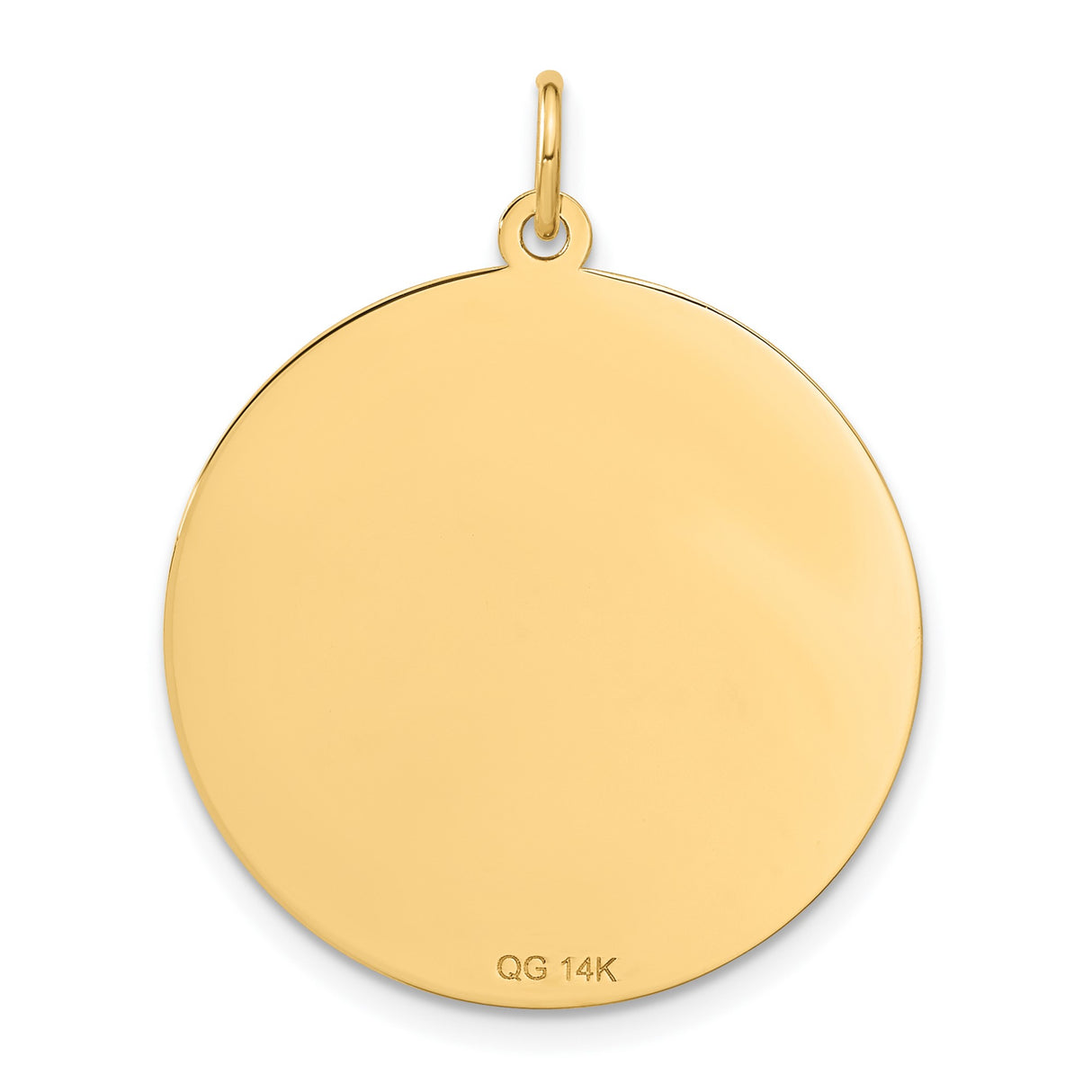 14k Yellow Gold Pendant, Happy Anniversary Heart Design, Engravable Romantic Charm for Women