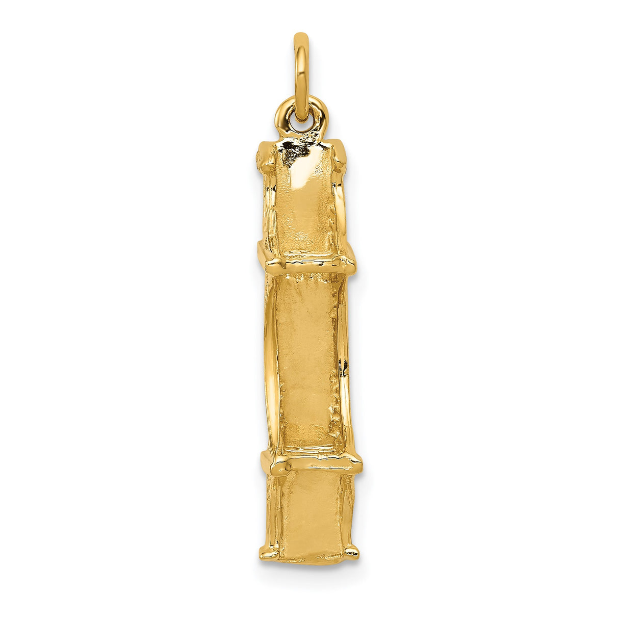 14k Yellow Gold Eiffel Tower Pendant Charm, Paris Travel Theme, Unisex Keepsake Jewelry