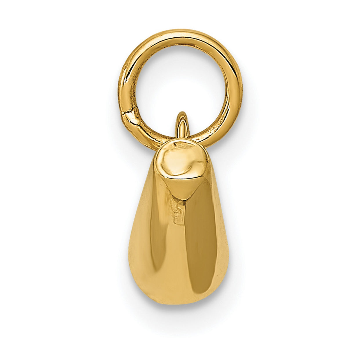 Cheerleader Megaphone Charm Pendant in Real 14k Yellow Gold