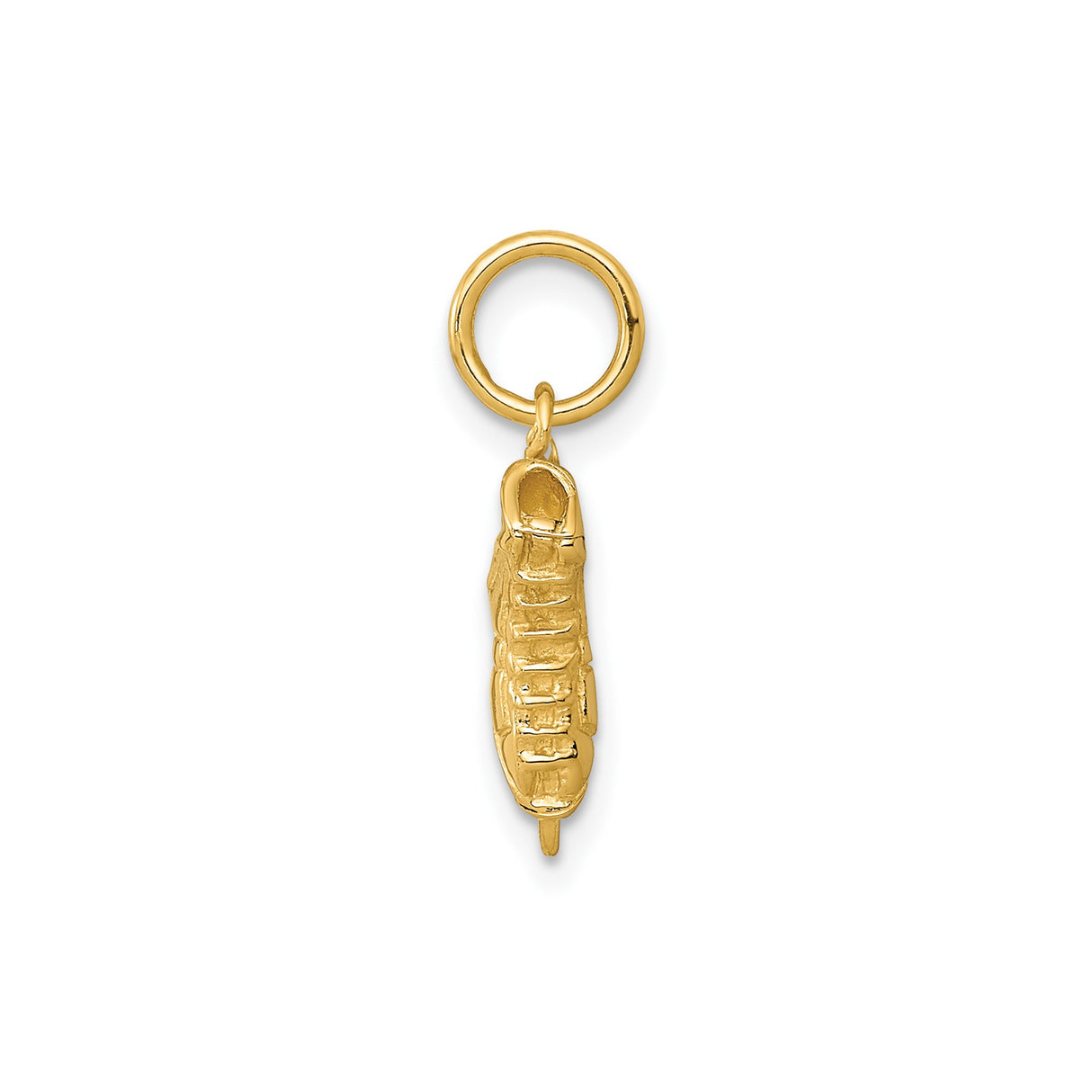 14k Yellow Gold Ice Skate Charm Pendant, Detailed Figure Skating Jewelry for Women or Girls