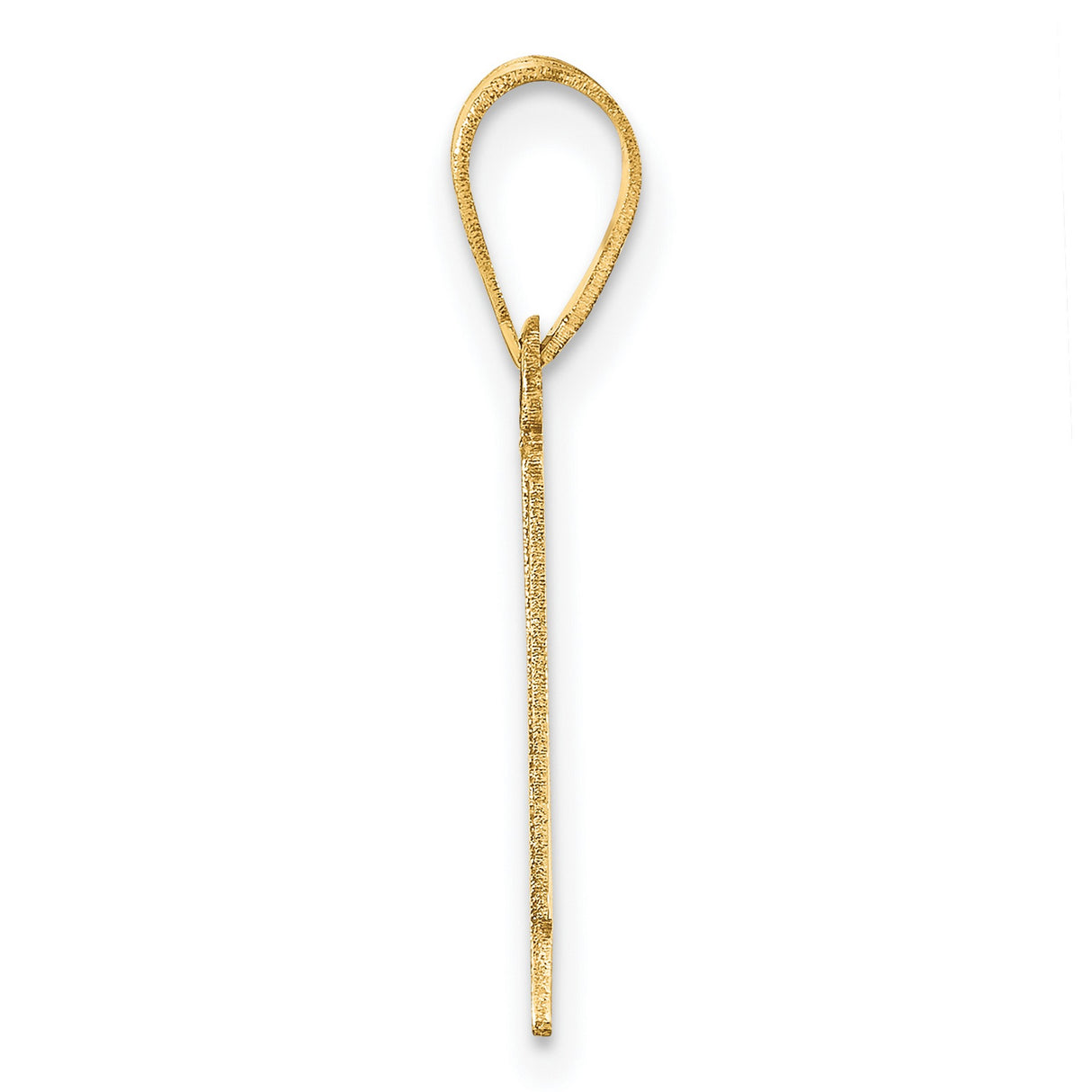 14k Yellow Gold Number 1 Pendant or Charm, Bold Symbol of Ambition and Excellence, Unisex