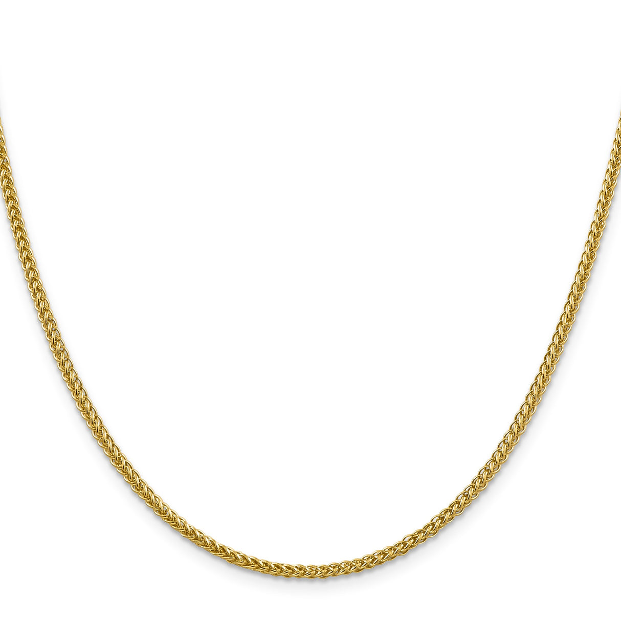 14K Yellow Gold 2.35 mm Polished Chain Necklace