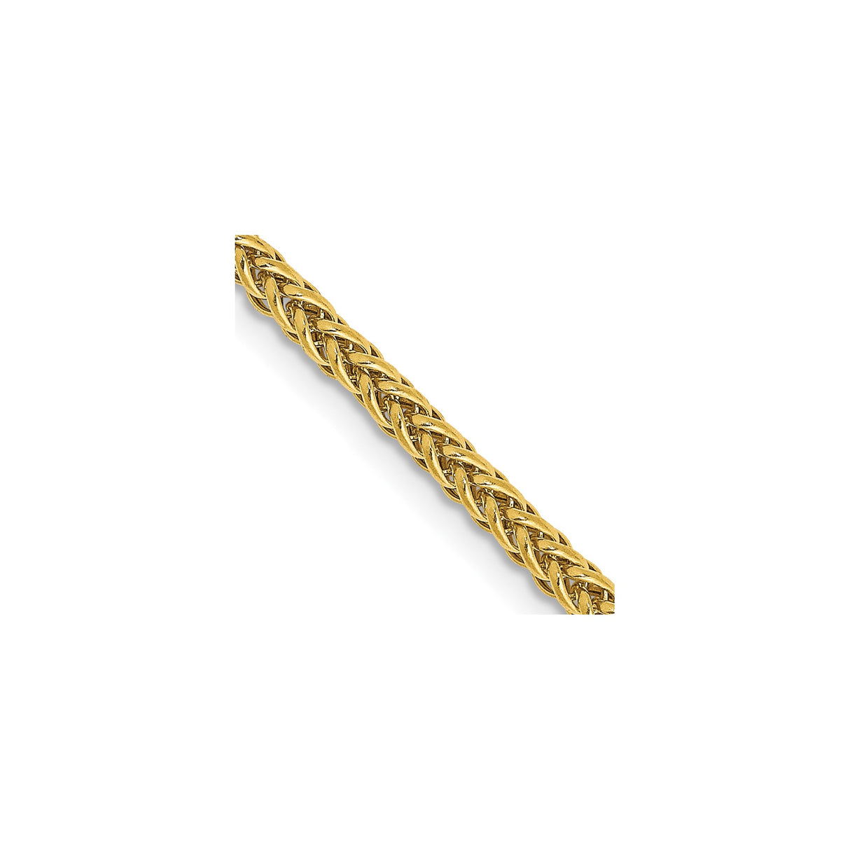 14K Yellow Gold 2.35 mm Polished Chain Necklace detail view