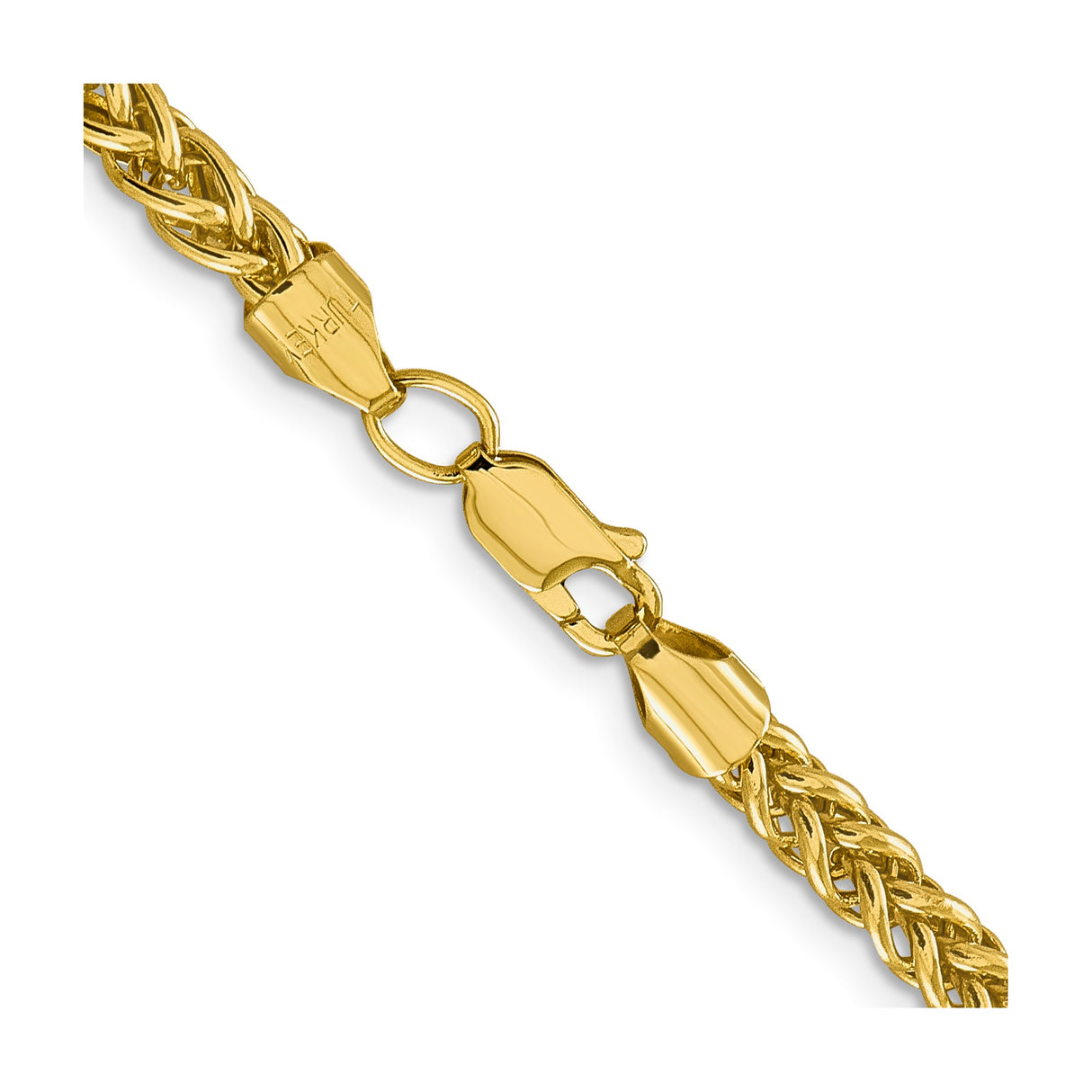 14K Yellow Gold 4.65 mm Polished Chain Necklace alternate angle