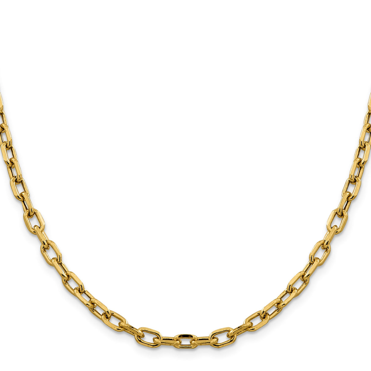 14K Yellow Gold 4.9 mm Polished Chain Necklace