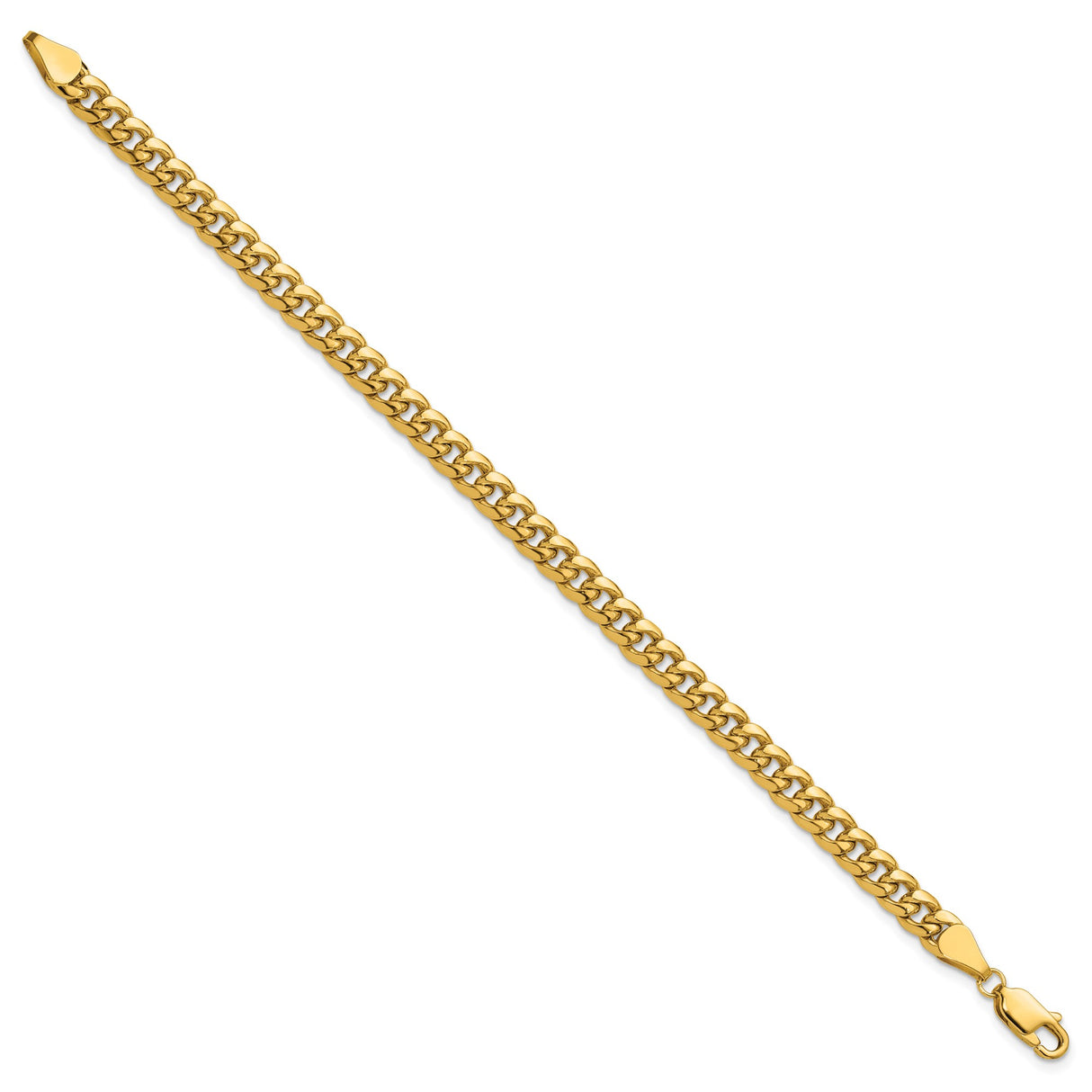 14K Yellow Gold 5.25 mm Polished Chain Anklet