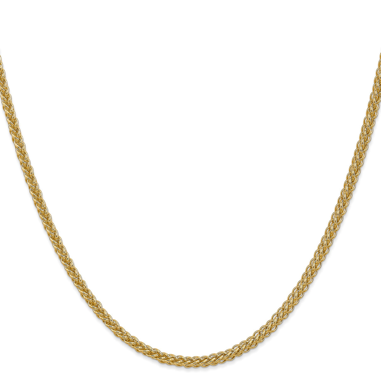 14K Yellow Gold 2.6 mm Polished Chain Necklace