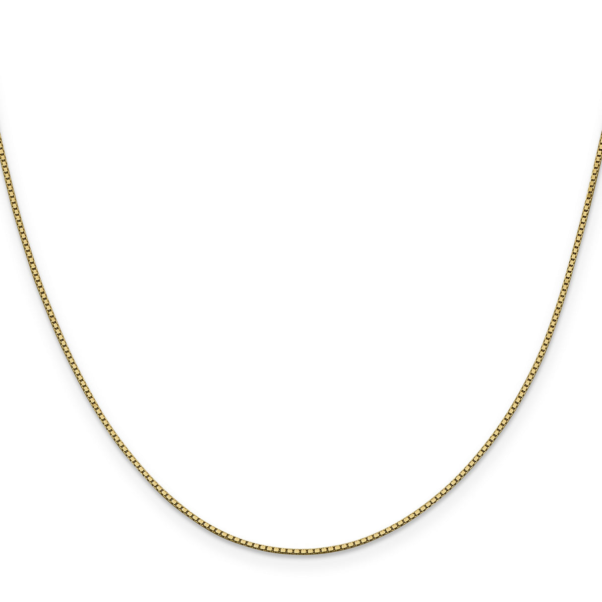 14K Yellow Gold 0.95 mm Box Chain Necklace, Polished