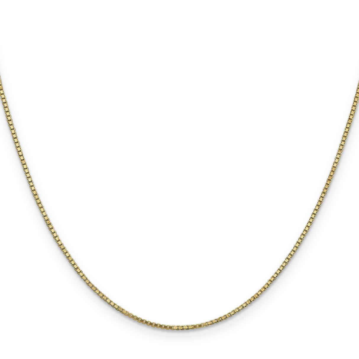 14K Yellow Gold 1.1 mm Box Chain Necklace, Polished