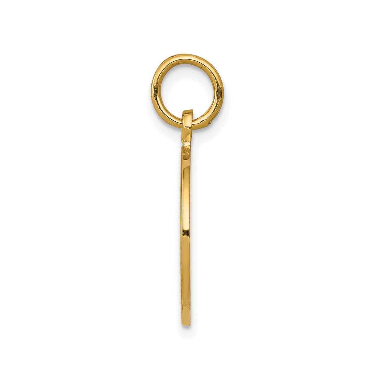 14k Yellow Gold Communion Pendant with Chalice, Cross and Stars Medal