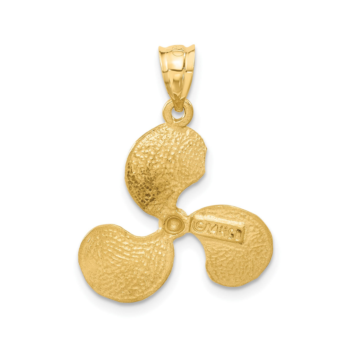 14k Yellow Gold Triskele Pendant with Celtic Spiral Design, Unisex Spiritual Jewelry