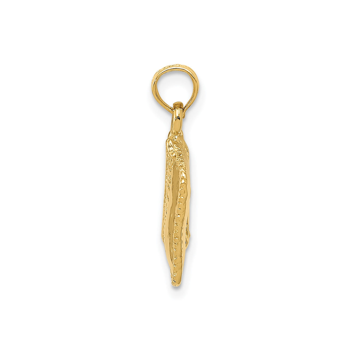 14k Yellow Gold Pendant Charm with Makeup Bag and Beauty Tools Motif