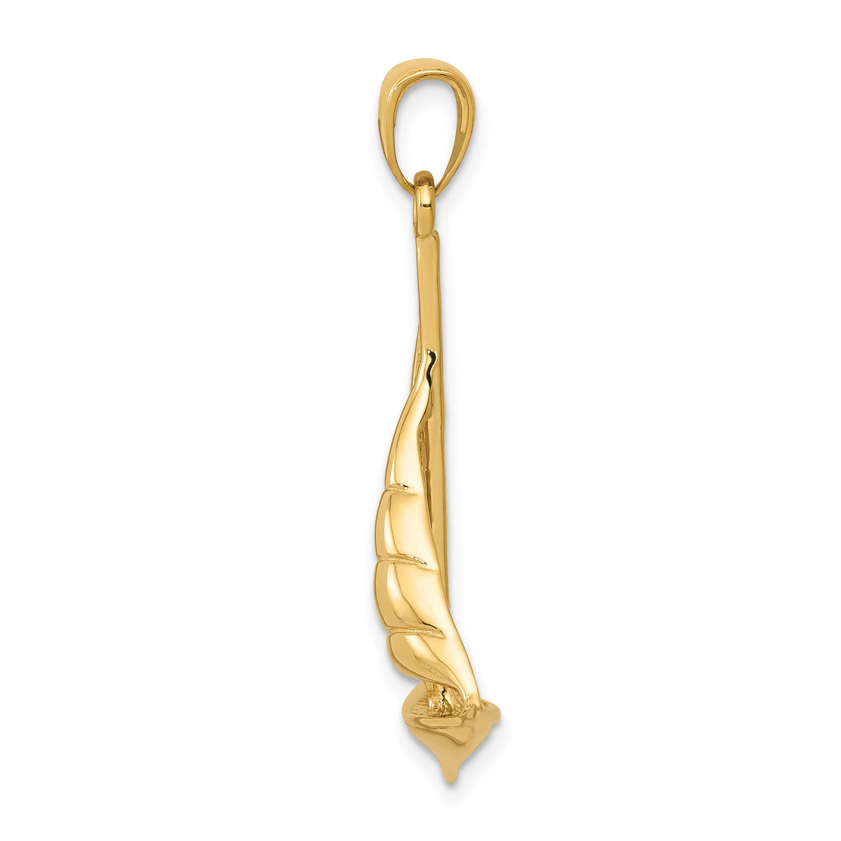 14k Yellow Gold Sailboat Pendant, Nautical Charm Symbolizing Adventure and Freedom