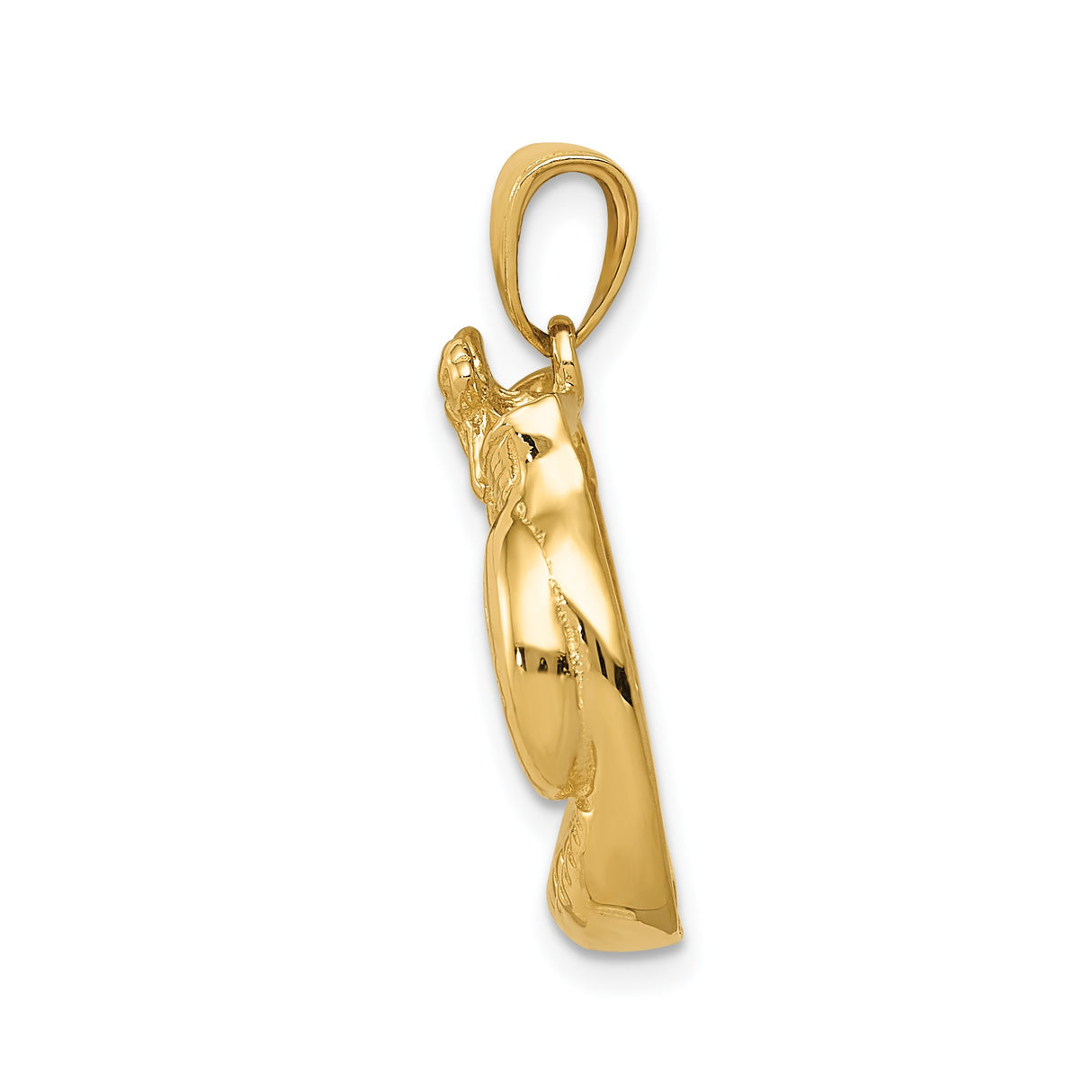 14k Yellow Gold Boxing Gloves Pendant, Lace-Up Combat Charm for Men or Unisex