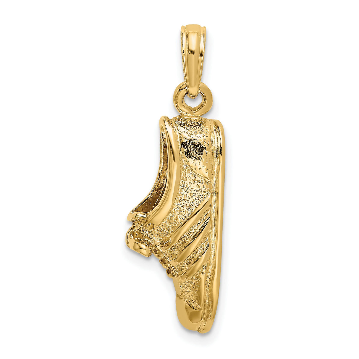 14k Yellow Gold Sneaker Pendant, Athletic Shoe Charm, Streetwear Jewelry for Men or Women