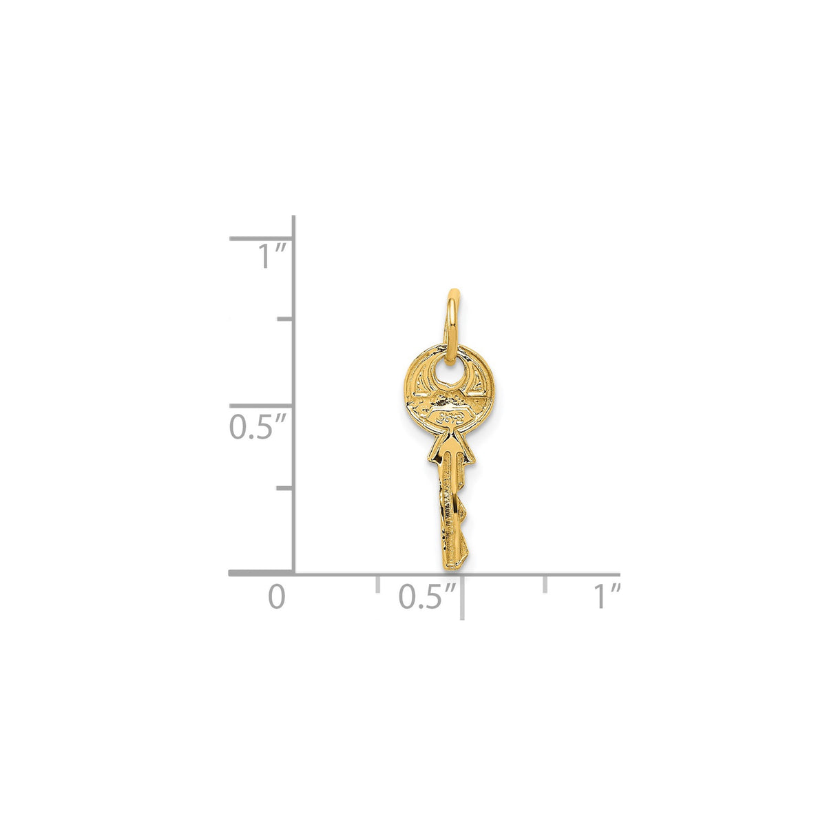 14k Yellow Gold Key Pendant, Delicate Charm with Symbolic Meaning, Minimalist Jewelry for Women