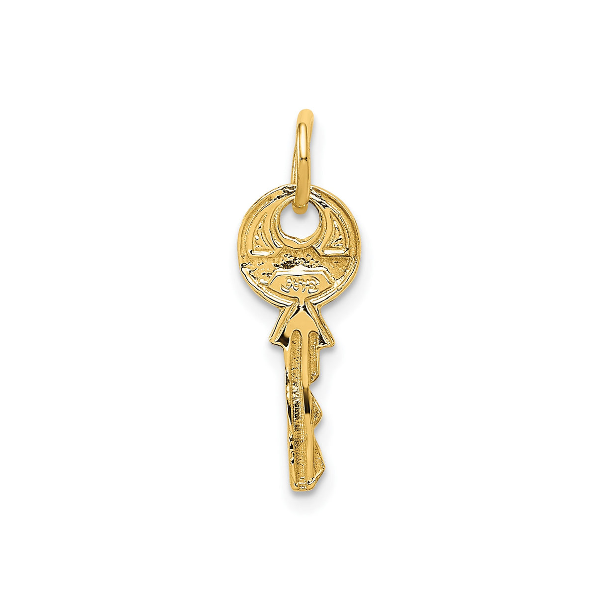 14k Yellow Gold Key Pendant, Delicate Charm with Symbolic Meaning, Minimalist Jewelry for Women