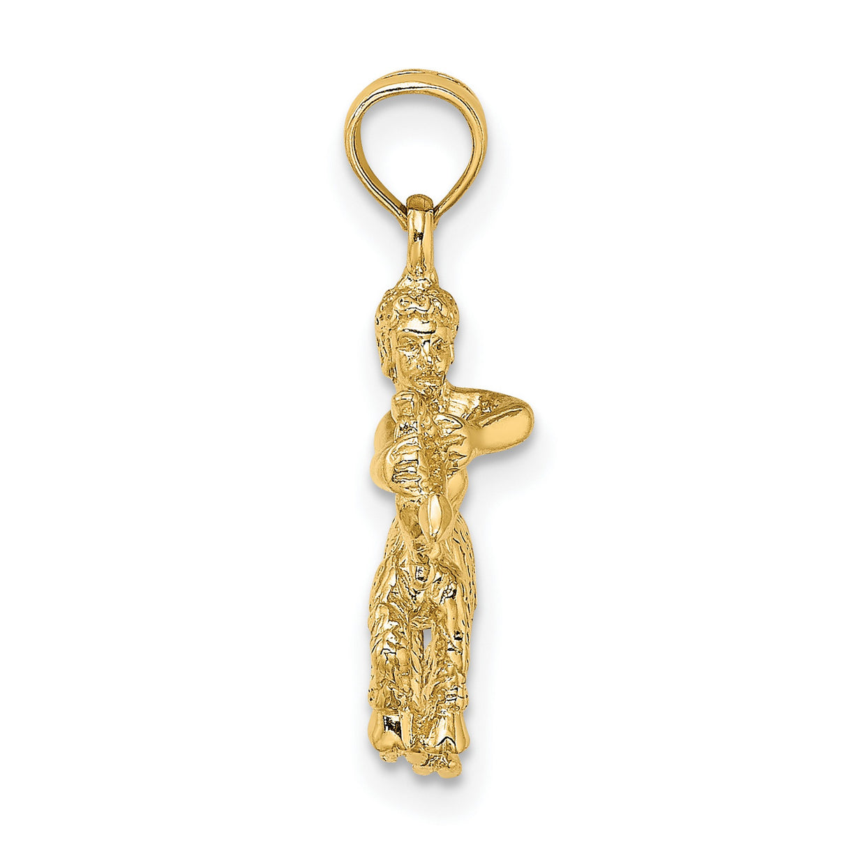 14k Yellow Gold Sagittarius Zodiac Pendant, 3D Centaur Archer Charm, Astrology Jewelry for Women or Unisex