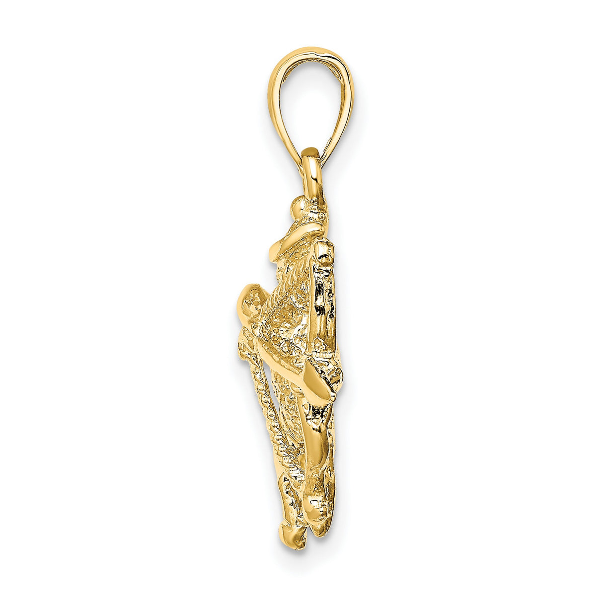 14k Yellow Gold Sagittarius Zodiac Pendant with Centaur Archer Design