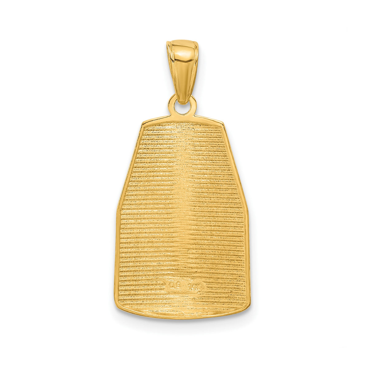 14k Yellow Gold Pendant, Southernmost Point Key West Buoy Replica with 90 Miles to Cuba Engraving