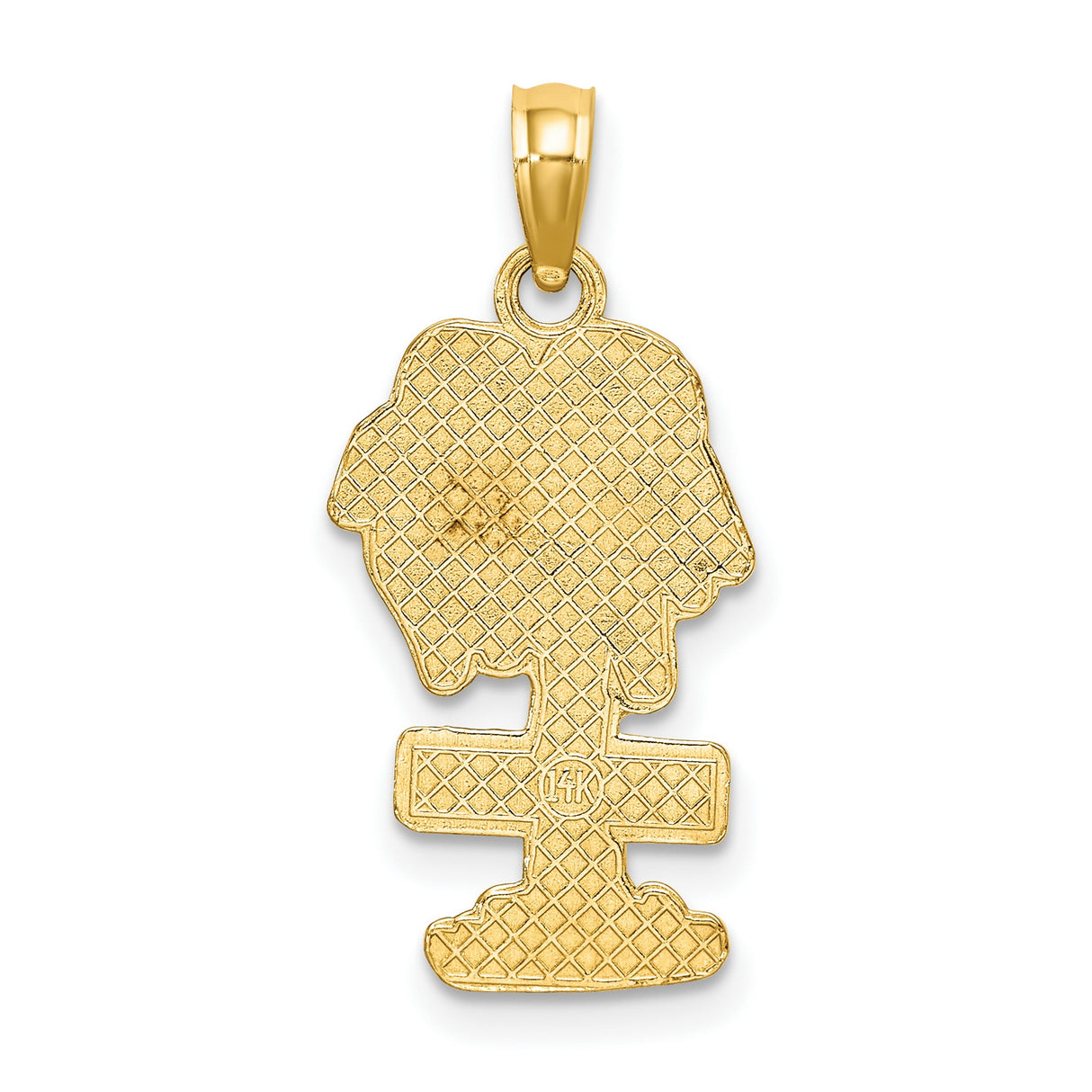 14k Yellow Gold Palm Tree Pendant with Sanibel Engraving, Tropical Island Charm