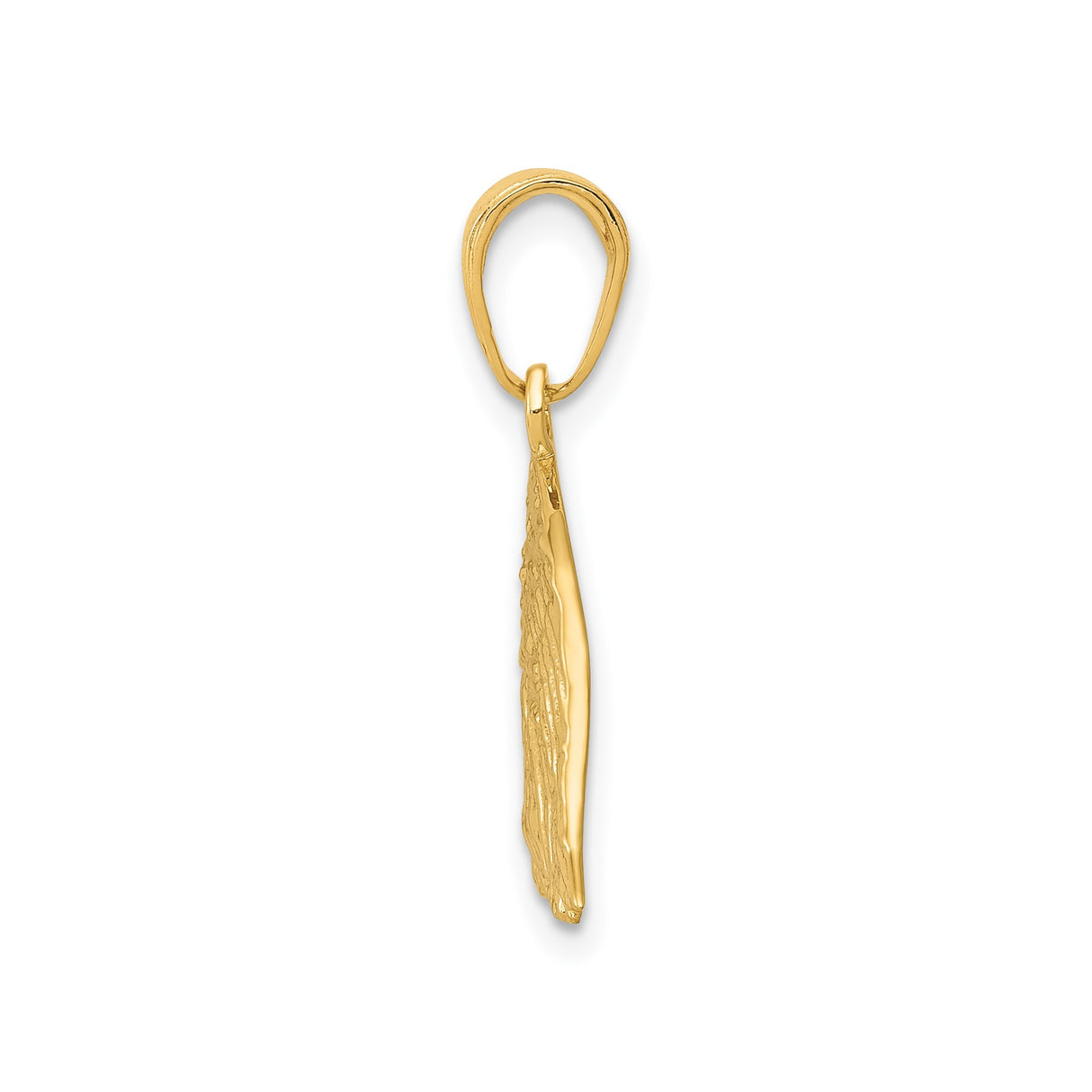14k Yellow Gold Eagle Head Pendant, Patriotic and Bold American Heritage Design for Men or Unisex Wear