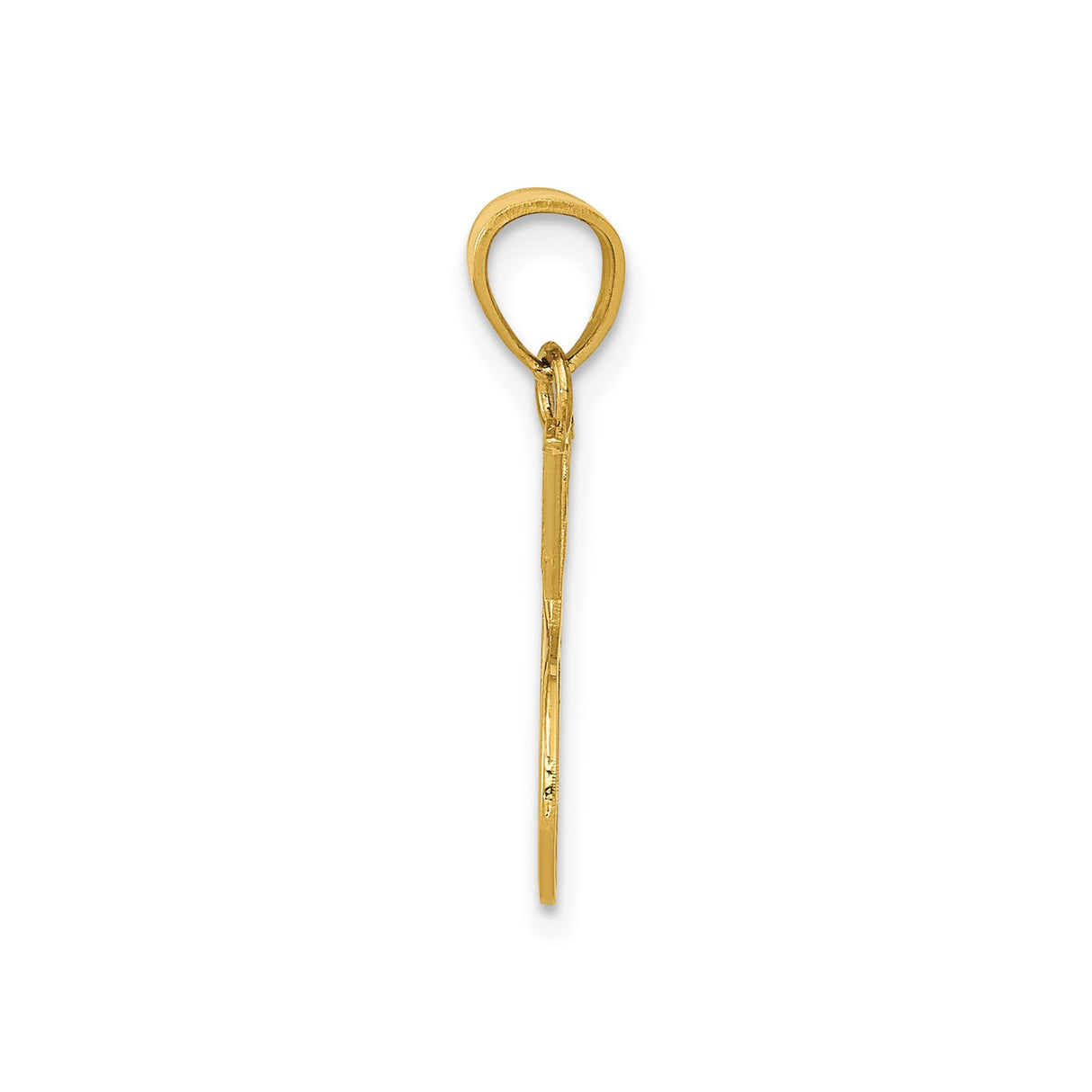 14k Yellow Gold Tennis Pendant with Crossed Rackets and Ball, Unisex Sports Charm