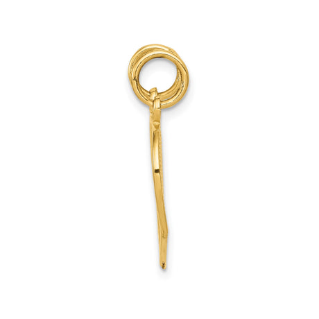 14k Yellow Gold Heart Pendant, Break Apart Mom and Daughter Design, Sentimental Family Jewelry