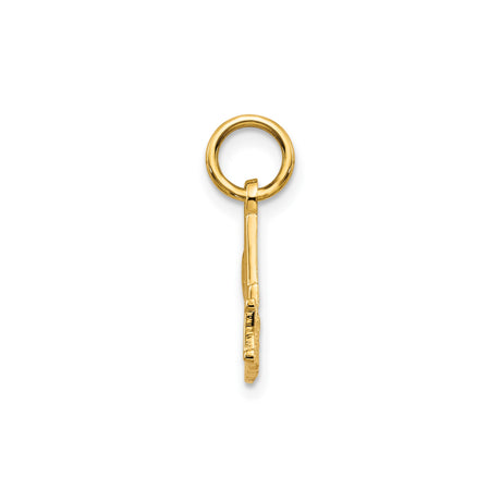 14k Yellow Gold Number One Mom Pendant Charm, Sentimental Motherhood Jewelry