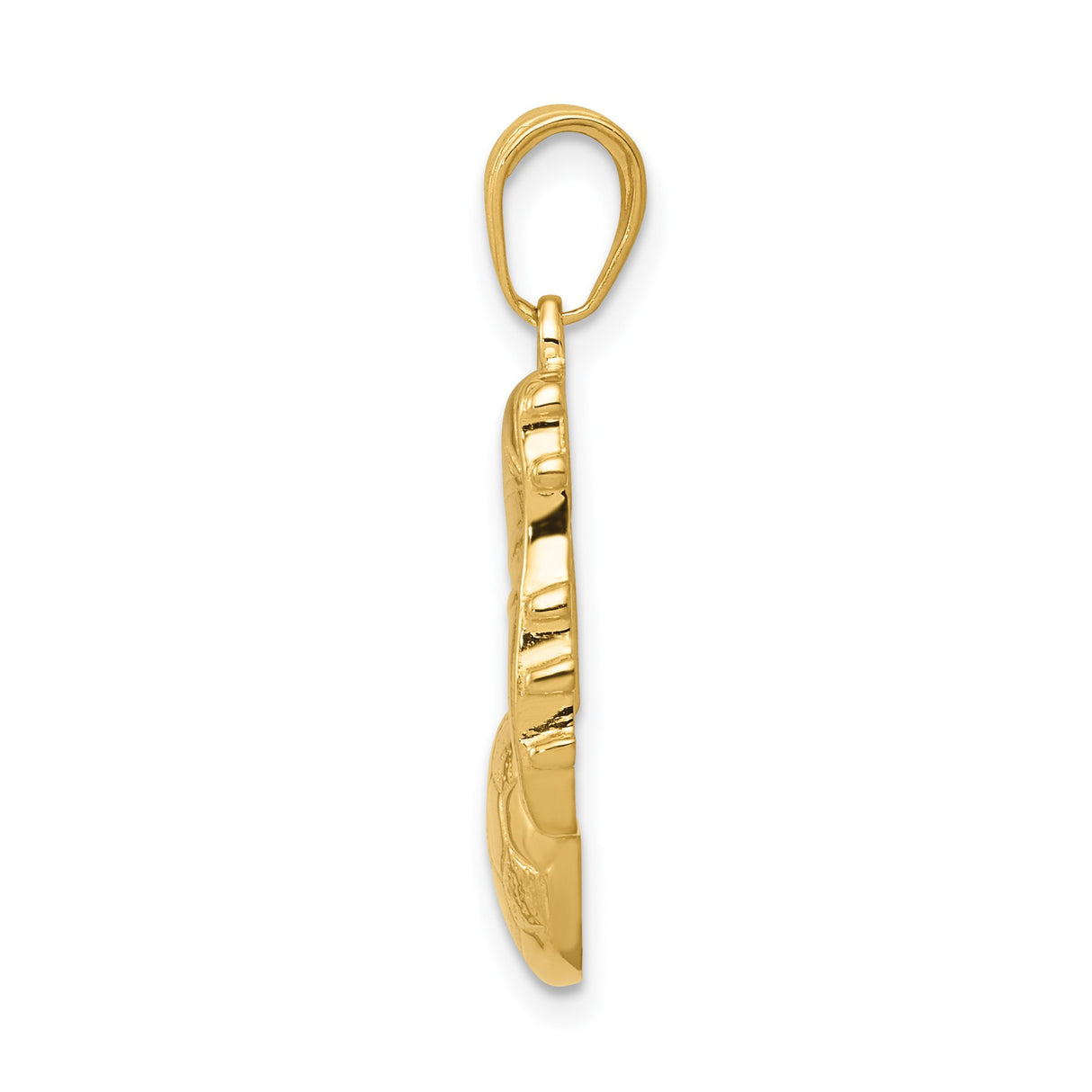 14k Yellow Gold Soccer Pendant with Cleat and Ball Design, Unisex Sports Jewelry